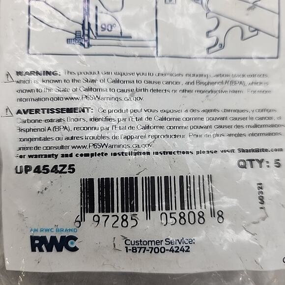 SharkBite 3/4" x 1/2" x 1/2" Reducing Tee 2Packs of 5pcs [103] - Picture 11 of 13